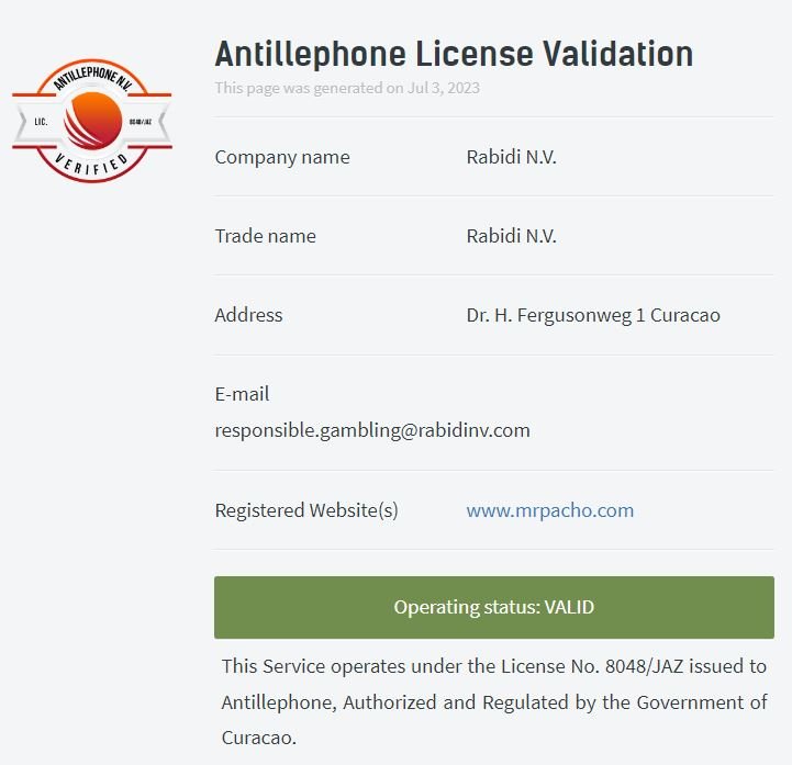 Mr Pacho - Das Online Casino für Schweizer Spieler mit viel Glamour, mr. pacho